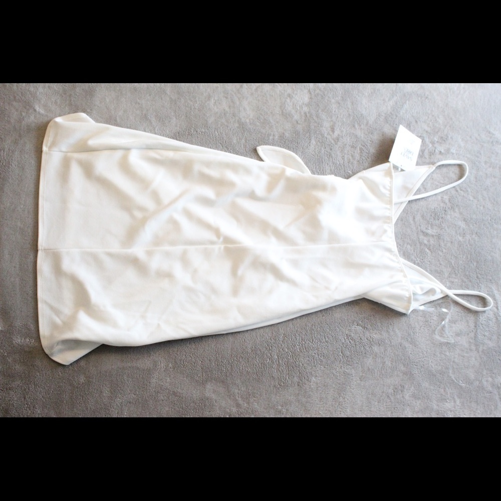 Blue Blush Ivory Wrap Tie Mini Dress - Picture 6 of 8